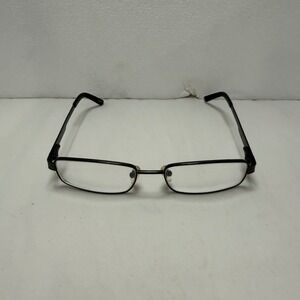 Enhance Eyeglasses Unisex 52-17-140 Matt Gunmetal 3914 Rectangular Metal Frames